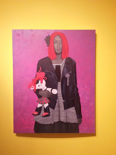Freeing herself was one thing, claiming ownership was another (red hair)- Amy Sherald, 2015